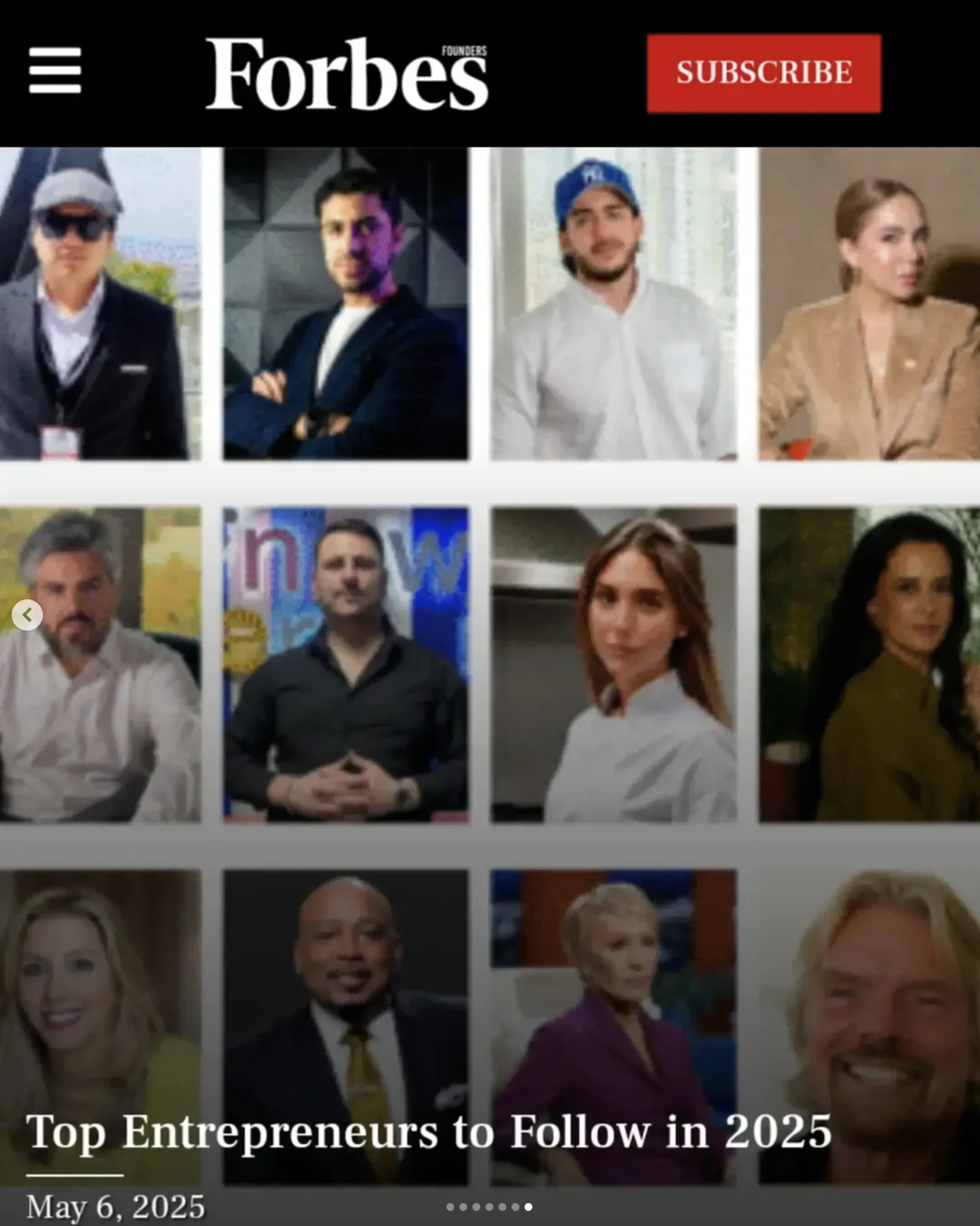 Alejo González in Forbes, Top Entrepreneurs to Follow in 2025