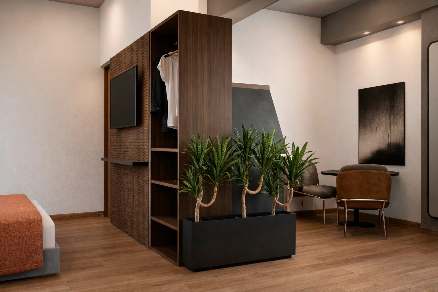 Hotel interior design render: Room