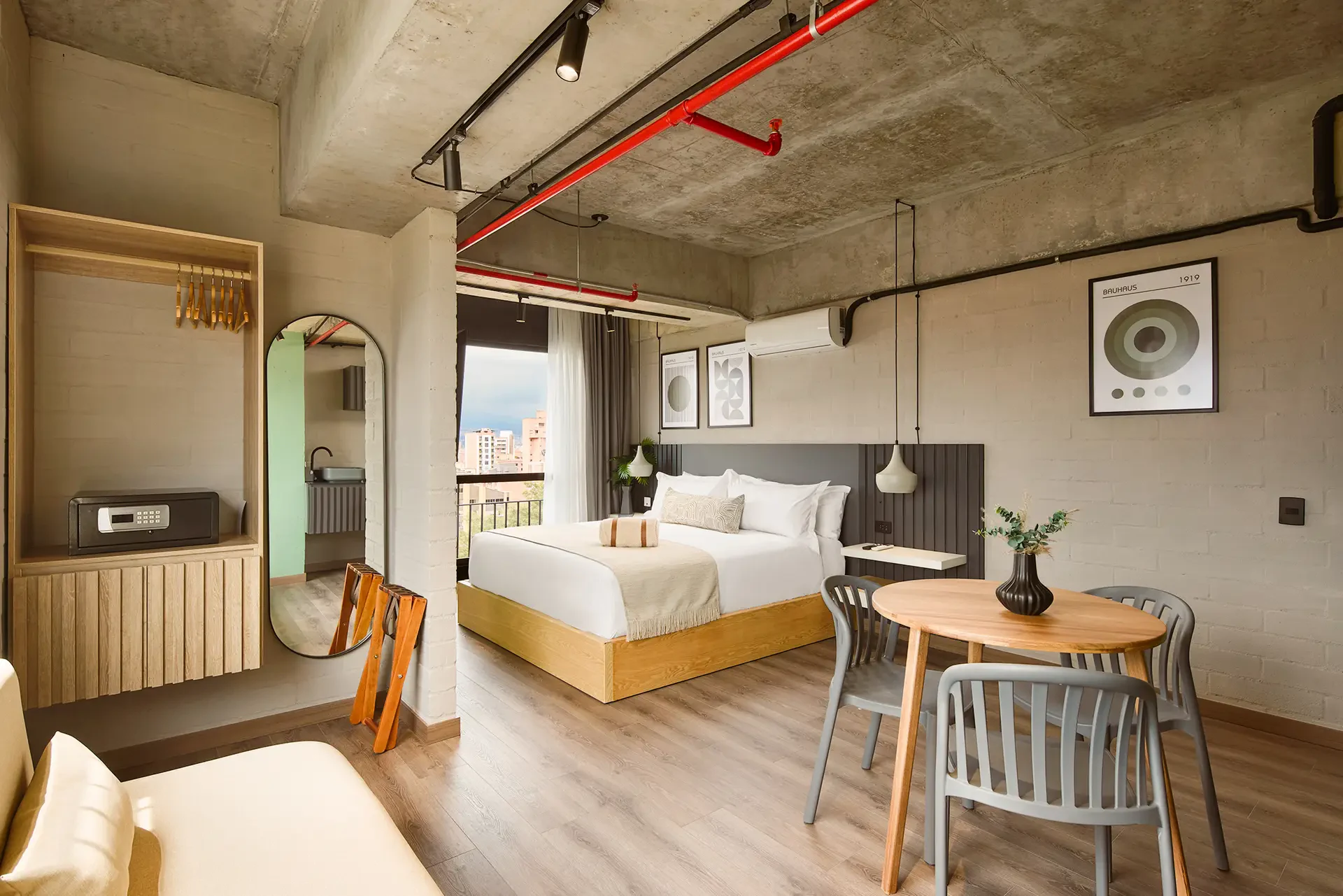 Hotel interior design at Urbit Social Lofts