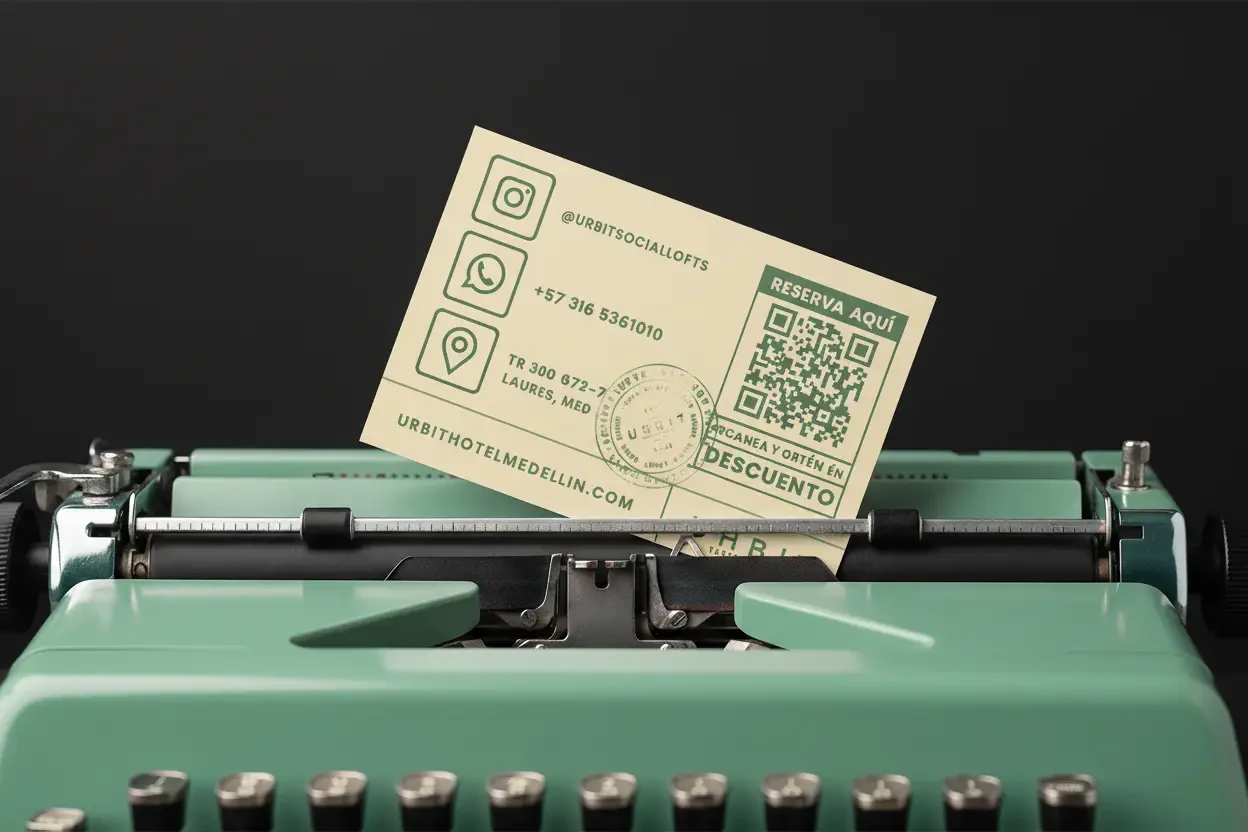 Hotel brand piece for Urbit Social Lofts